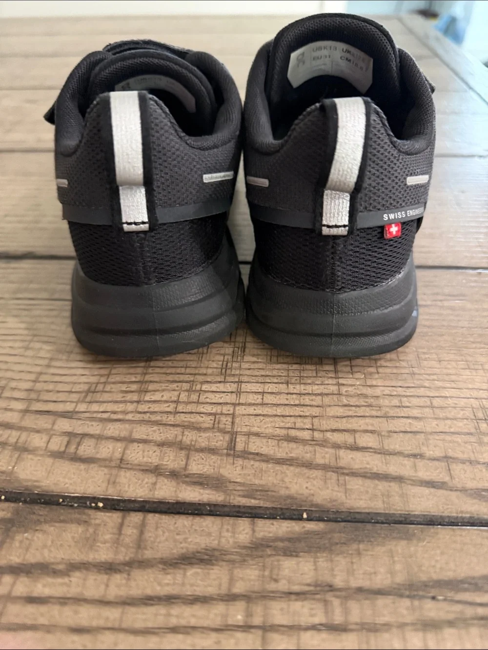 On Running Black and Teal Kids' Sneaker